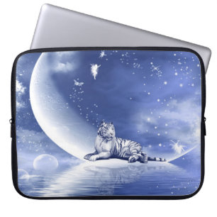Protection Pour Ordinateur Portable Tigre sur la lune
