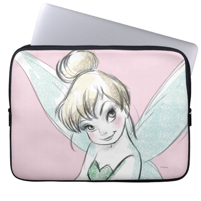 Protection Pour Ordinateur Portable Tinker Bell | Pastel assis (Devant)
