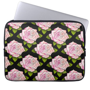 Protection Pour Ordinateur Portable Tirage rose vintage Manches d'ordinateur portable 