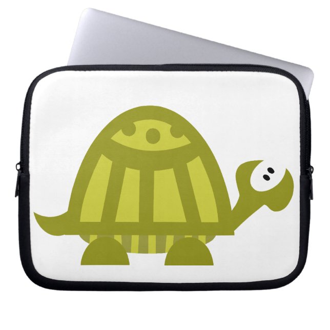 Protection Pour Ordinateur Portable Tortue verte (Devant)
