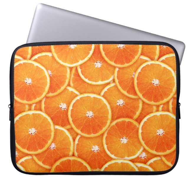 Protection Pour Ordinateur Portable Tranches de tangerine (Devant)
