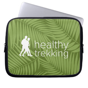 Protection Pour Ordinateur Portable Trekking en santé Palmes vertes Logo Costume humid