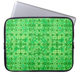 Protection Pour Ordinateur Portable Tribal Batik - tons verts