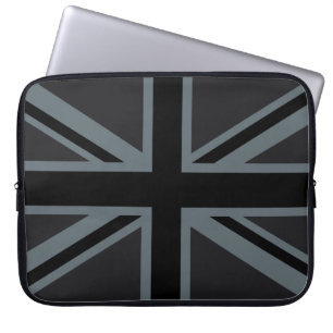 Protection Pour Ordinateur Portable Union Jack noir audacieux