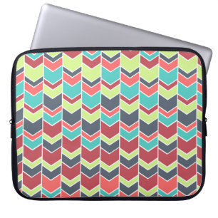 Protection Pour Ordinateur Portable Unique couleur moderne Chevron Motif