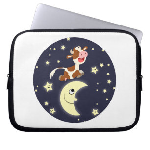 Protection Pour Ordinateur Portable Vache De Dessin Saut Au-Dessus De La Manche Ordina