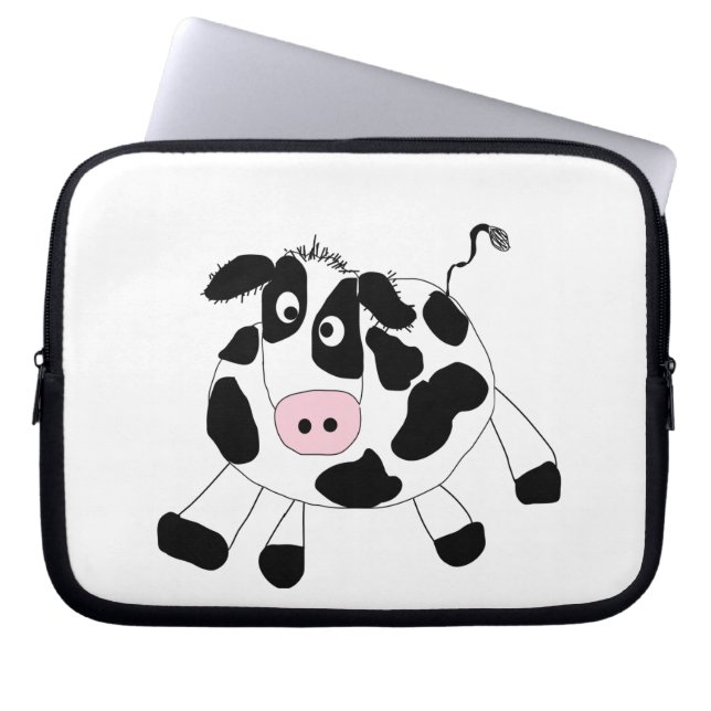 Protection Pour Ordinateur Portable Vache de ferme (Devant)