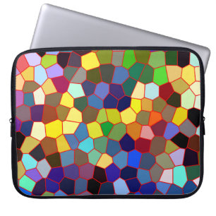 Protection Pour Ordinateur Portable Verre coloré Faux Tissu