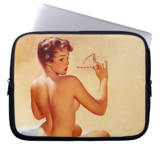 Protection Pour Ordinateur Portable Vintage Beach Beauté Pin Up Girl