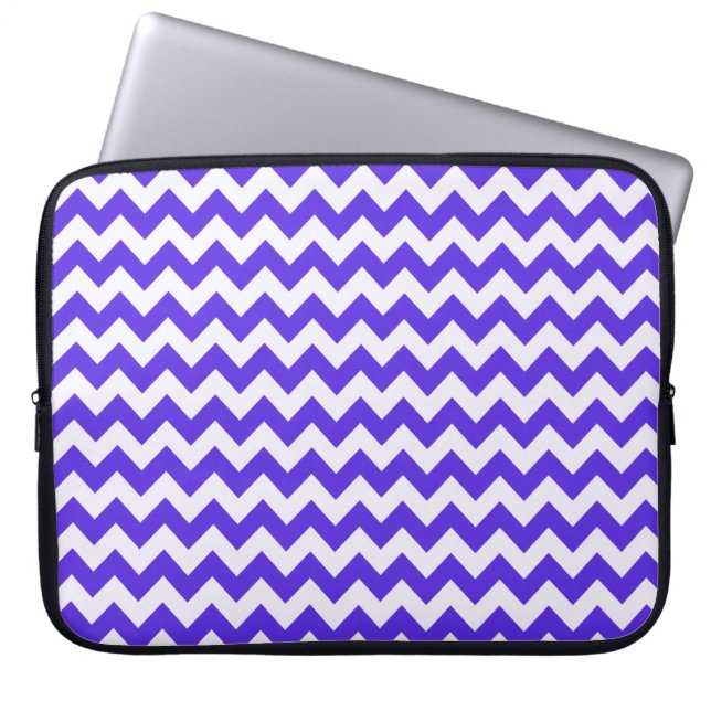 Protection Pour Ordinateur Portable Violet bleu Chevron (Devant)