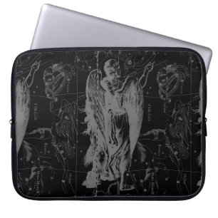 Protection Pour Ordinateur Portable Virgo Constellation Zodiac Map Hevelius 1690