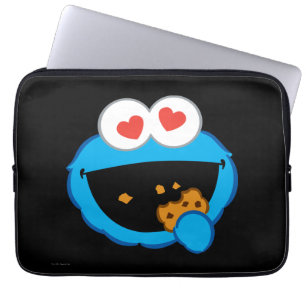 Protection Pour Ordinateur Portable Visage Souriant Cookie avec des Yeux en Forme de C
