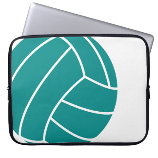 Protection Pour Ordinateur Portable Volley-ball vert turquoise