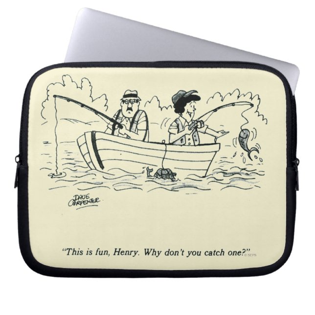 Protection Pour Ordinateur Portable Voyage de pêche (Devant)