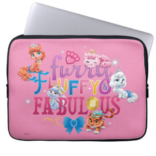 Protection Pour Ordinateur Portable Whisker Haven Fluffy de fourrage & Fabulous