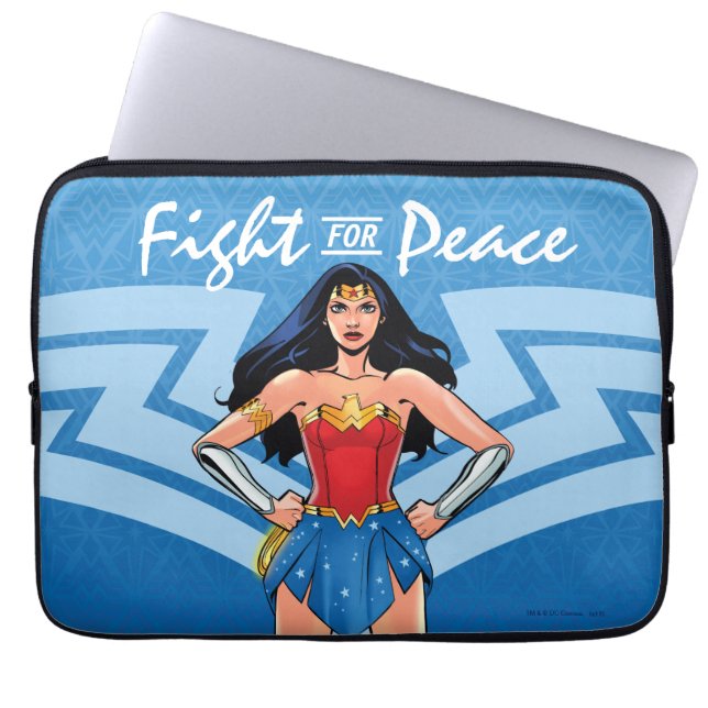 Protection Pour Ordinateur Portable Wonder Woman - Lutter Pour La Paix (Devant)