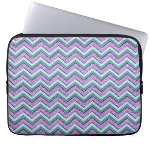 Protection Pour Ordinateur Portable ZigZag turquoise et Améthyste