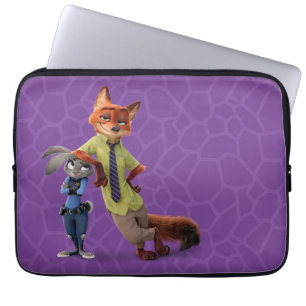 Protection Pour Ordinateur Portable Zootopie Judy & Nick - Juste Chilling!