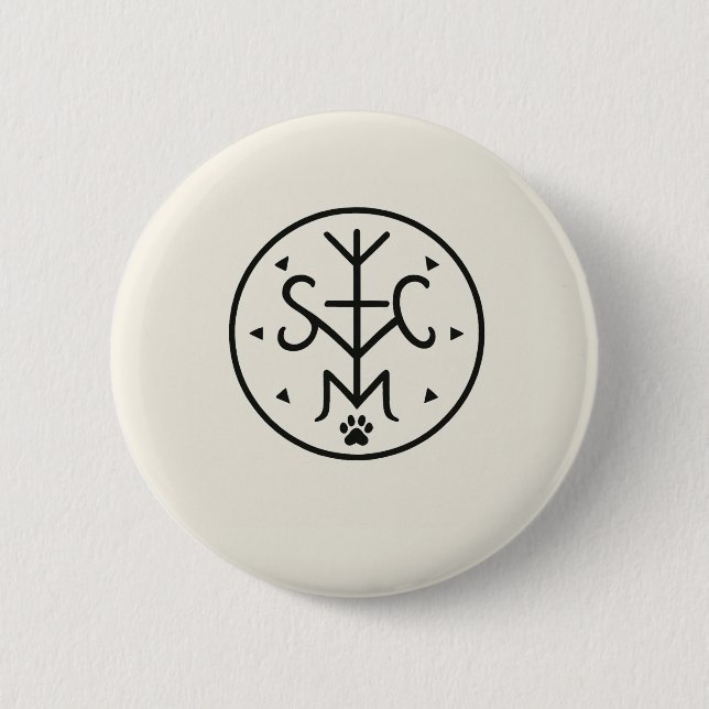 Protection Sigil Against Narcissistic People 2 Inch Round Button (Front)