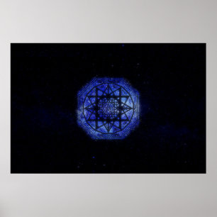Protection Sigil from the Stars Poster