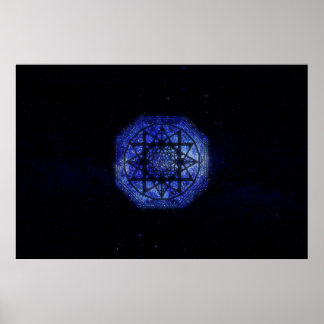 Protection Sigil from the Stars Poster