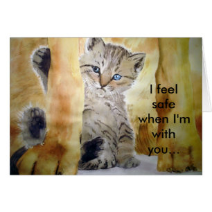 Protection ultime Carte de chien de chat Peinture 
