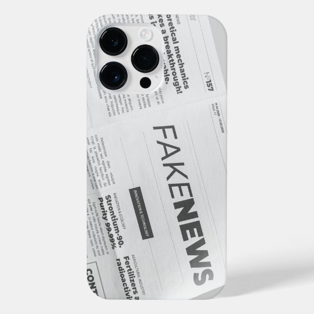 Protective Case for iPhone 14 pro with "Fake News" (Back)