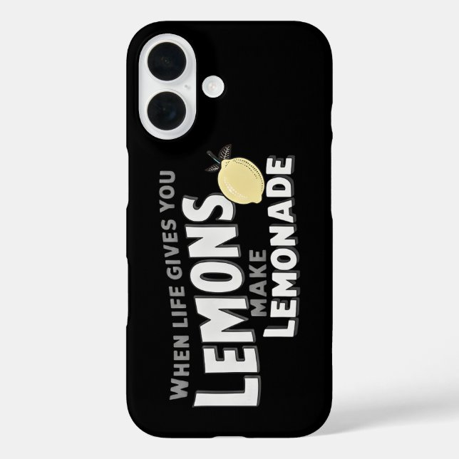 Protective Phone Case Motivational Lemons Resilien (Back)
