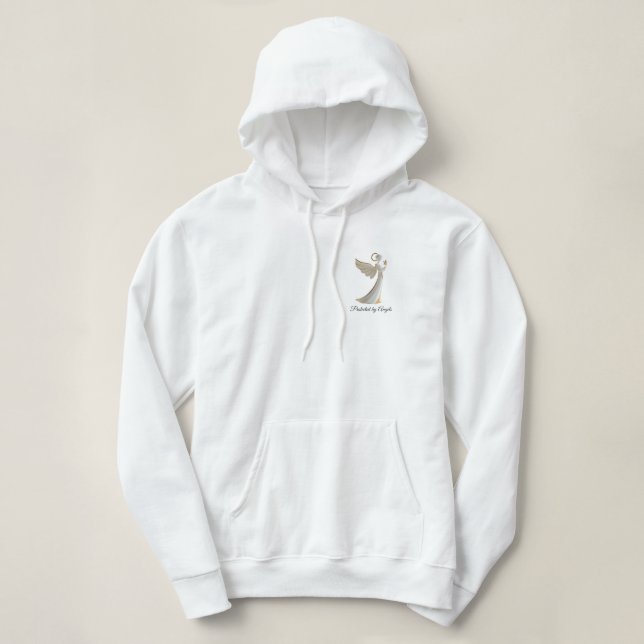Protégé par Angels sweat - shirt à capuche moderne (Design devant)