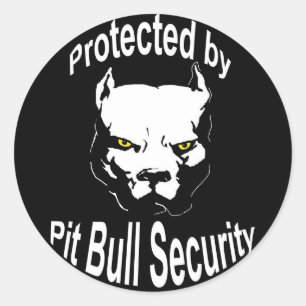 Protégé par les stickers de sécurité Pit Bull
