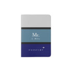 bandes bleues avec nom M.