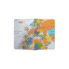 Carte de voyage colorée
