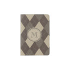 Jacquard Brown Mocha Chocca avec Monogramme