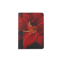 Lys rouges sur noir