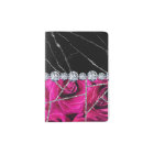 Marbre blanc Rose noir Parties scintillant