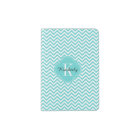 Monogramme Turquoise Chevron