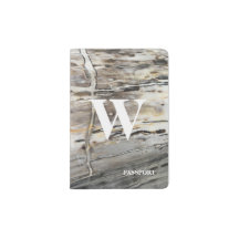 Passeport décoré d'un monogramme Luxe