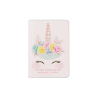 Personnalisé Girl Floral Unicorn Pink Gold