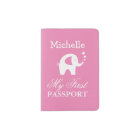 Porteur de premier passeport bébé avec éléphant mi