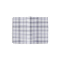 Tartan Plaid Purple & White No 61
