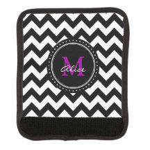 Motif blanc noir du monogramme | Chevron