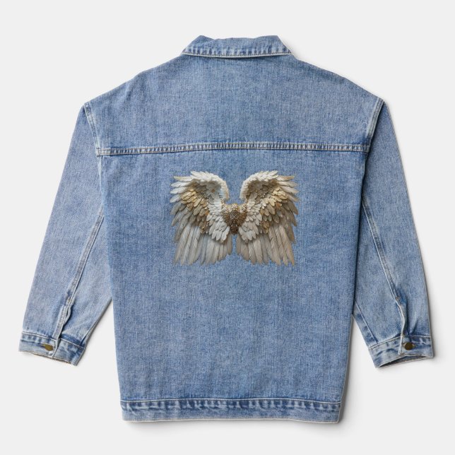 "Protégée Par Les Anges" Veste Denim (Verso)