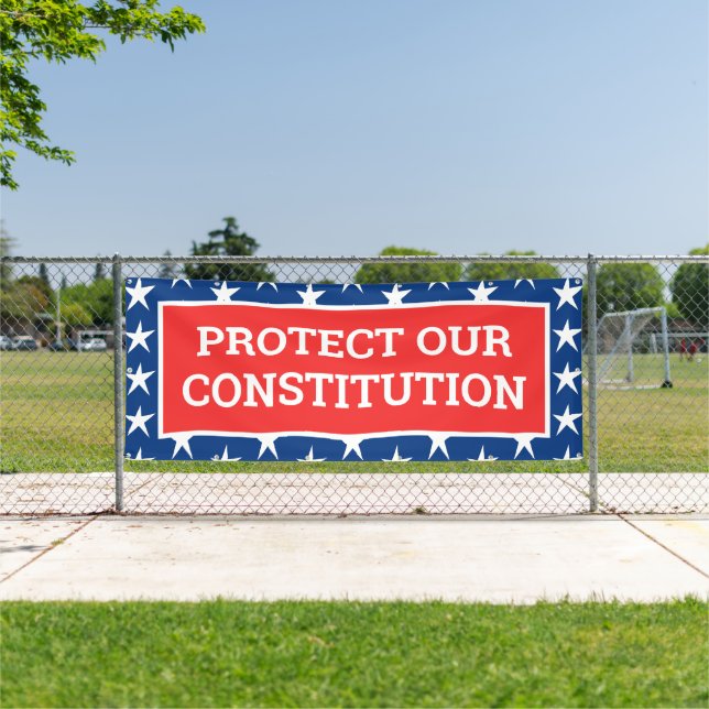 PROTÉGER NOTRE Bannière CONSTITUTION (Insitu)