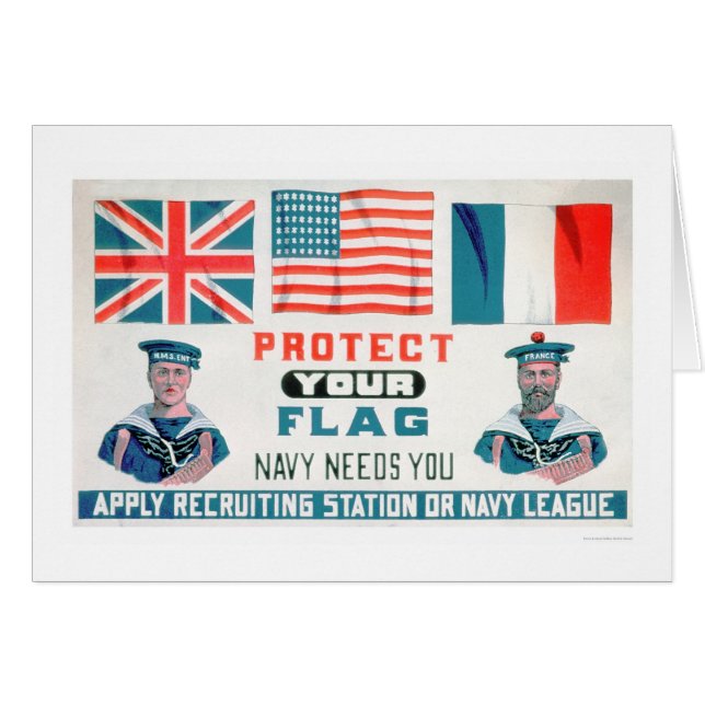 Protégez votre drapeau - la marine a besoin de (Devant horizontal)