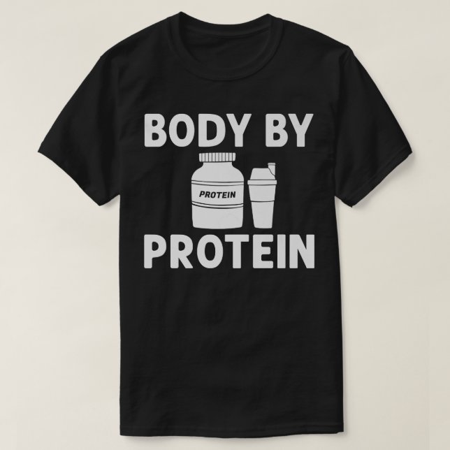 Protein Shakes Powder Whey Drinks Snacks Vegan Foo T-Shirt (Design Front)