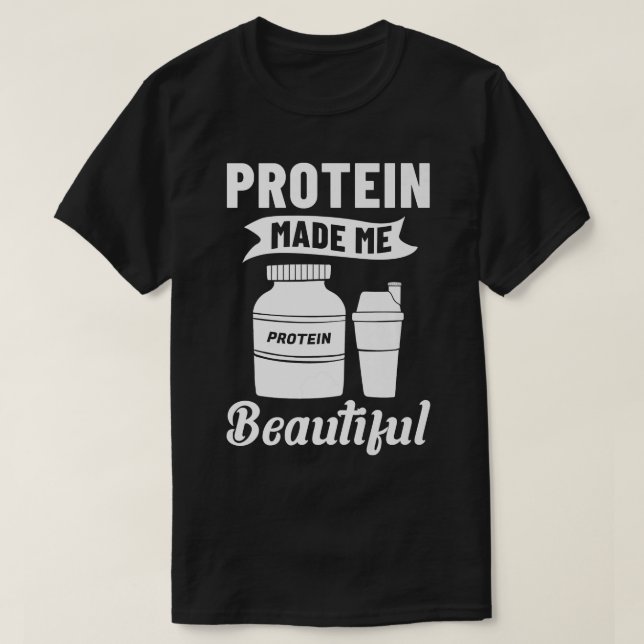 Protein Shakes Powder Whey Drinks Snacks Vegan Foo T-Shirt (Design Front)
