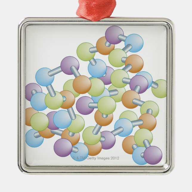 Protein Synthesis Metal Ornament (Front)