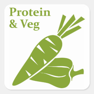 Protein & Veg day sticker
