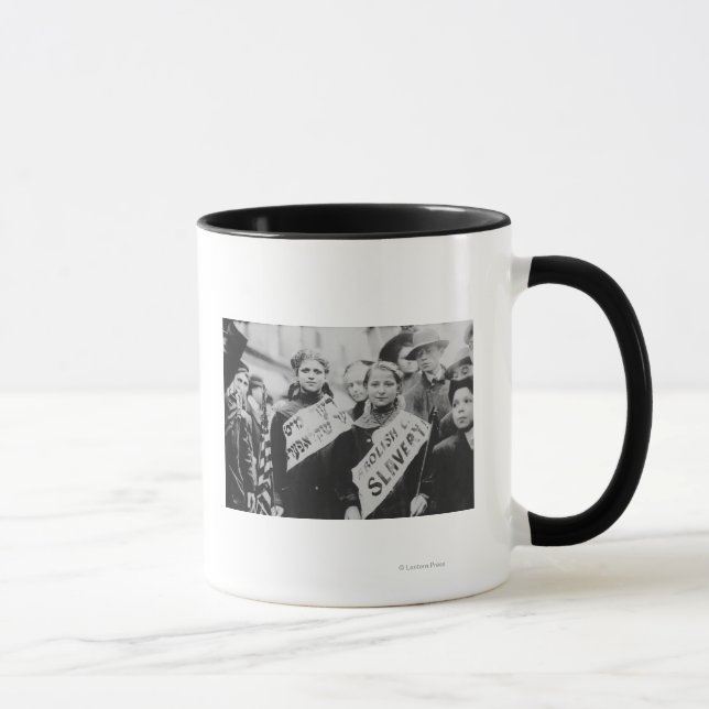 Protest Against Child Labour in Labour Parade Mug (Right)