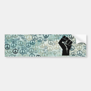 Protest and Solidarity ☆ Peaceful Protest Bumper Sticker
